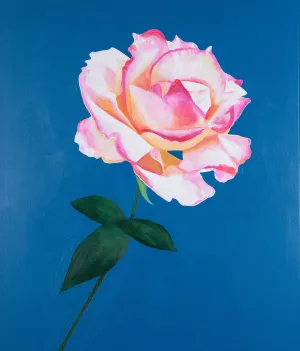 CHARLES PACHTER "AUGUST ROSE" ACRYLIC ON CANVAS, 2021