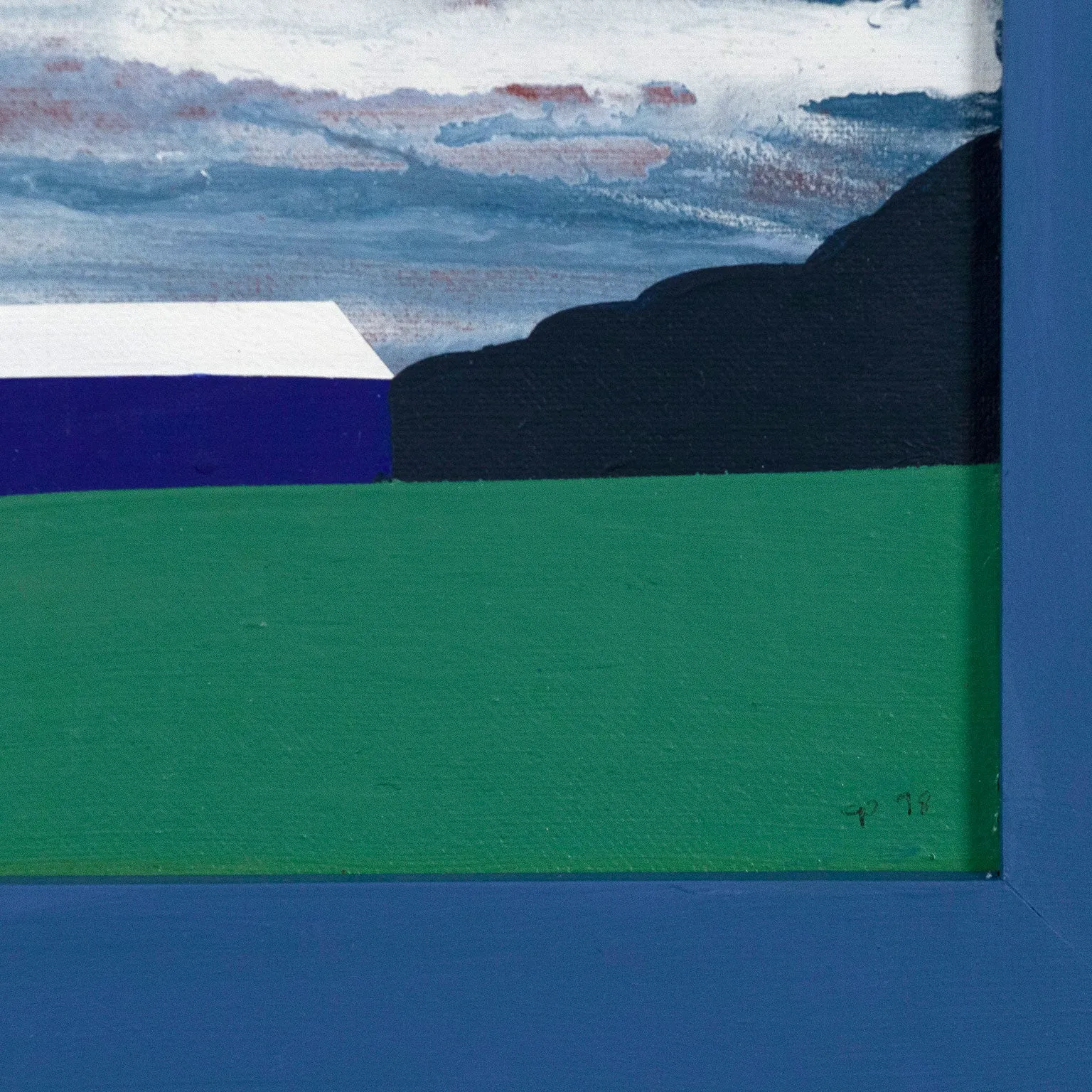CHARLES PACHTER "ORO BARN" PAINTING, 1998