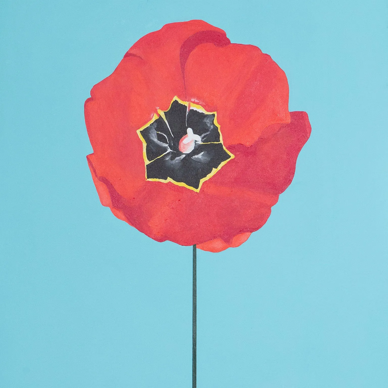 CHARLES PACHTER "TULIP" PAINTING, 2020