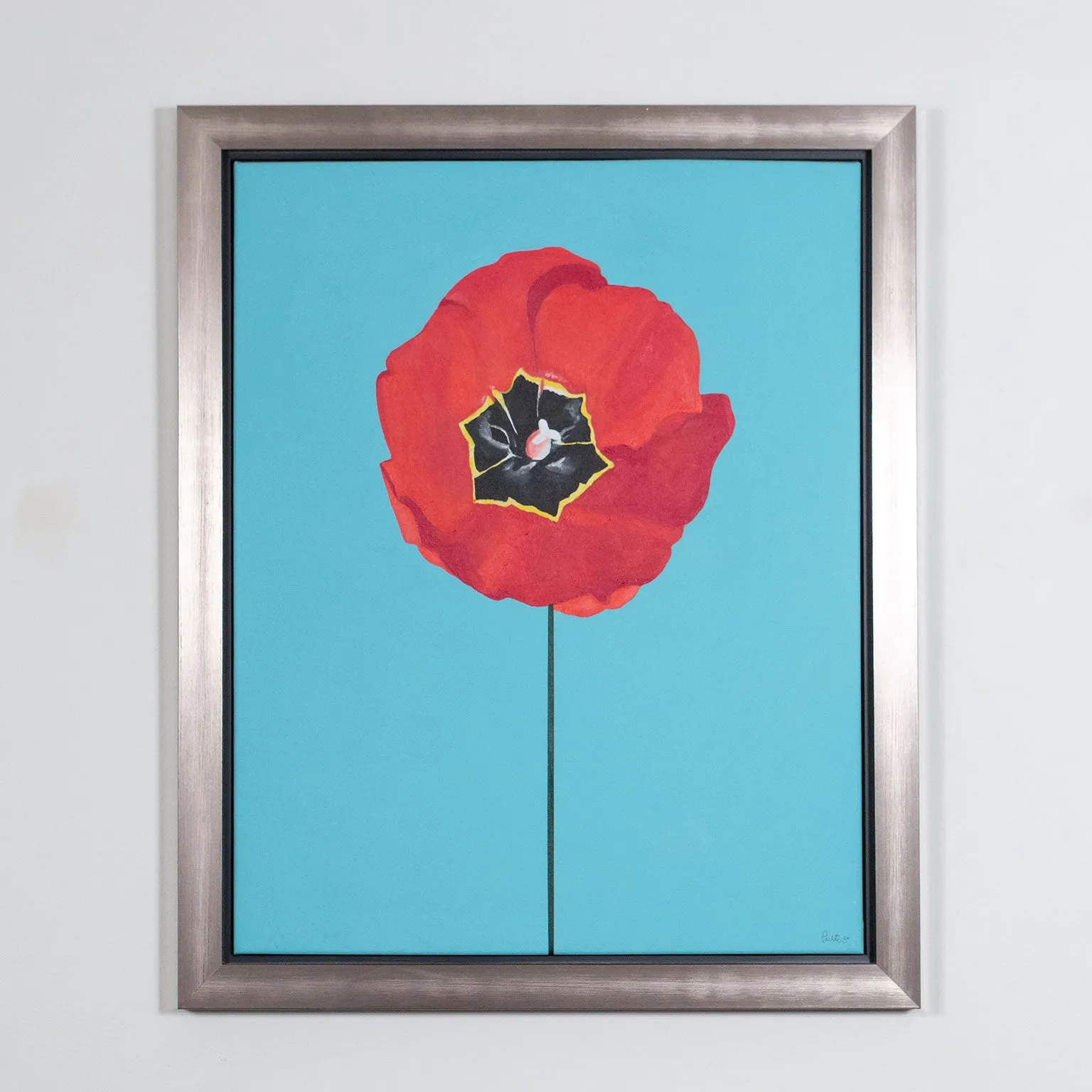 CHARLES PACHTER "TULIP" PAINTING, 2020