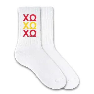 Chi Omega- Sorority Letters X 3