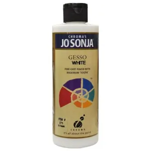 Chroma's Jo Sonja GESSO PRIMER, WHITE - 8 OZ BOTTLE