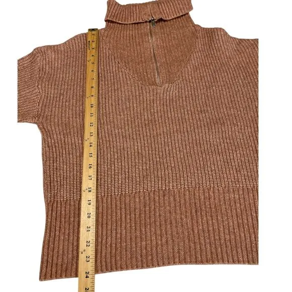 Cupcake And Cashmere Soft Quarter Zip Pullover Knit Sweater Size X Large