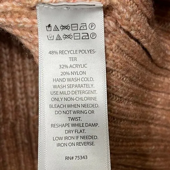 Cupcake And Cashmere Soft Quarter Zip Pullover Knit Sweater Size X Large