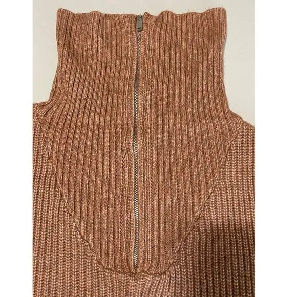 Cupcake And Cashmere Soft Quarter Zip Pullover Knit Sweater Size X Large
