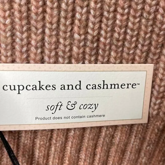 Cupcake And Cashmere Soft Quarter Zip Pullover Knit Sweater Size X Large