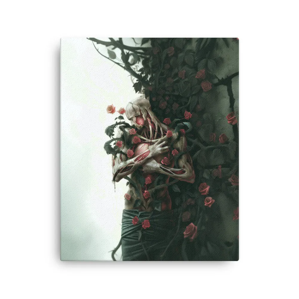 Decay Amongst Roses -Thin canvas