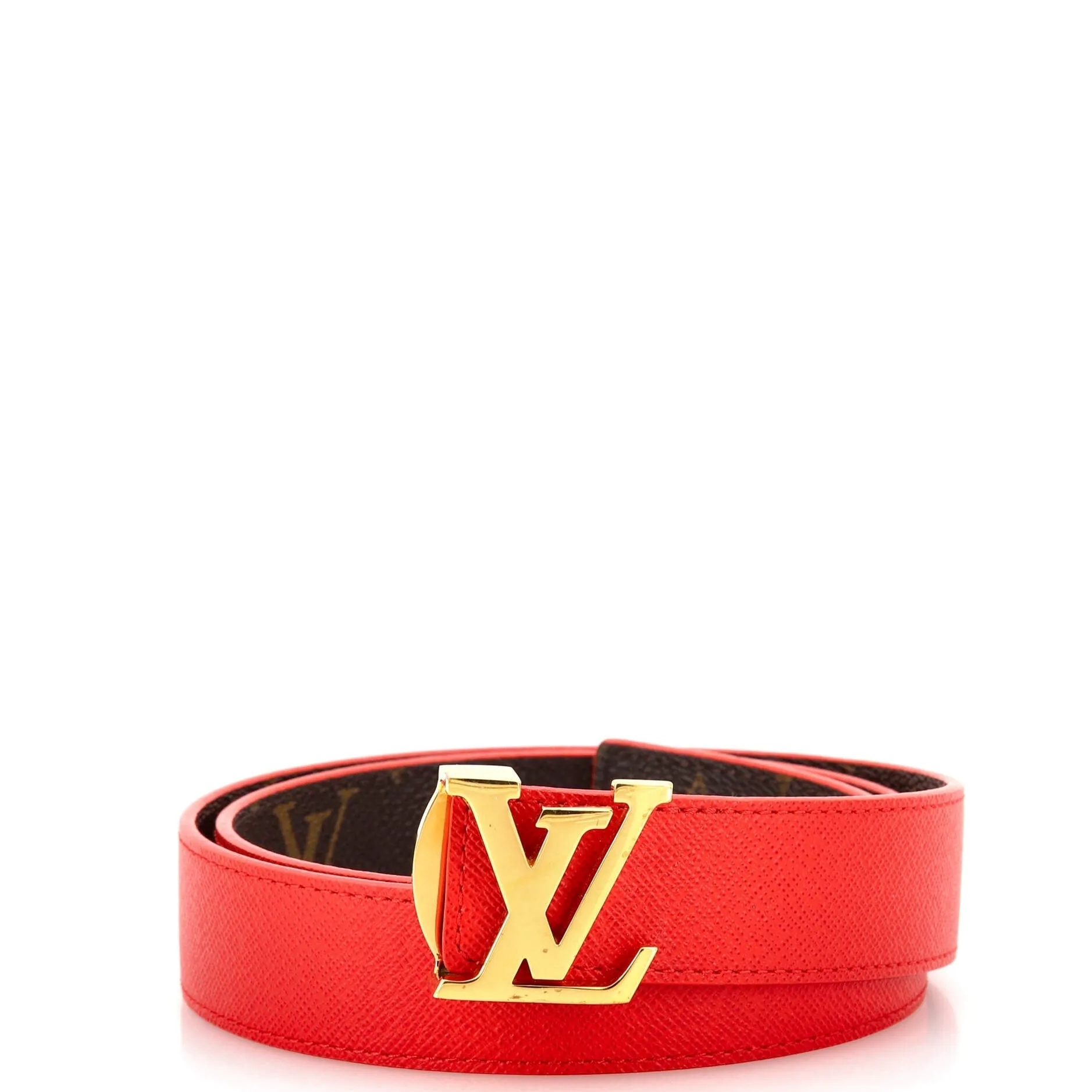 Designer LV Initiales Belt Monogram Canvas Thin 95