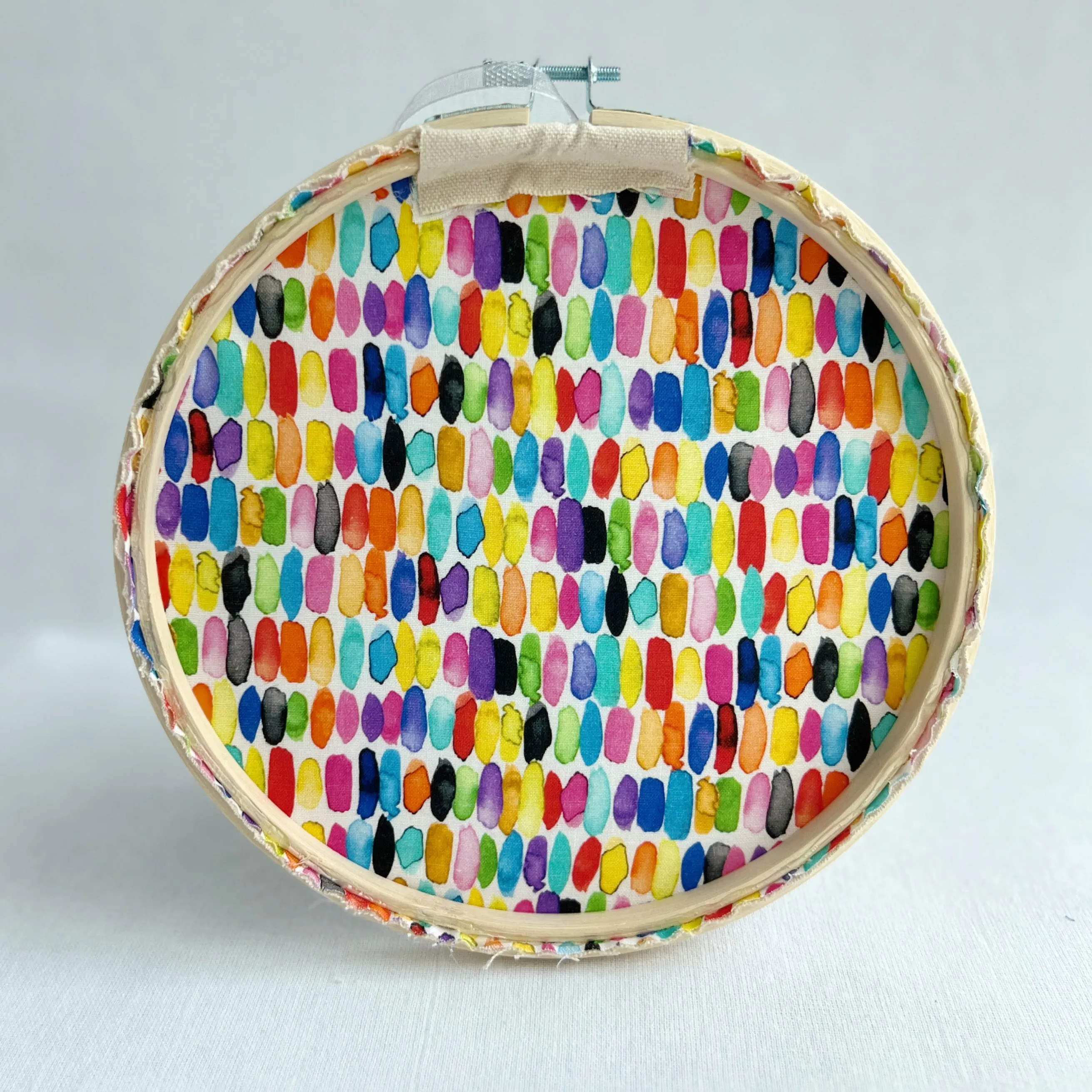 Don't let the hard days win - guest check original vinyl hoop art