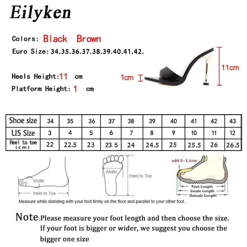 Eilyken Mule Thin Heels Slippers Women