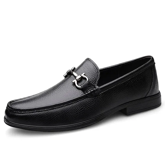 Eleganza Italienische Echtleder-Slipper