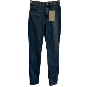 EVERLANE Jeans Women’s Sz 23/0 Blue High-Rise Regular Skinny Denim Dark Wash NWT