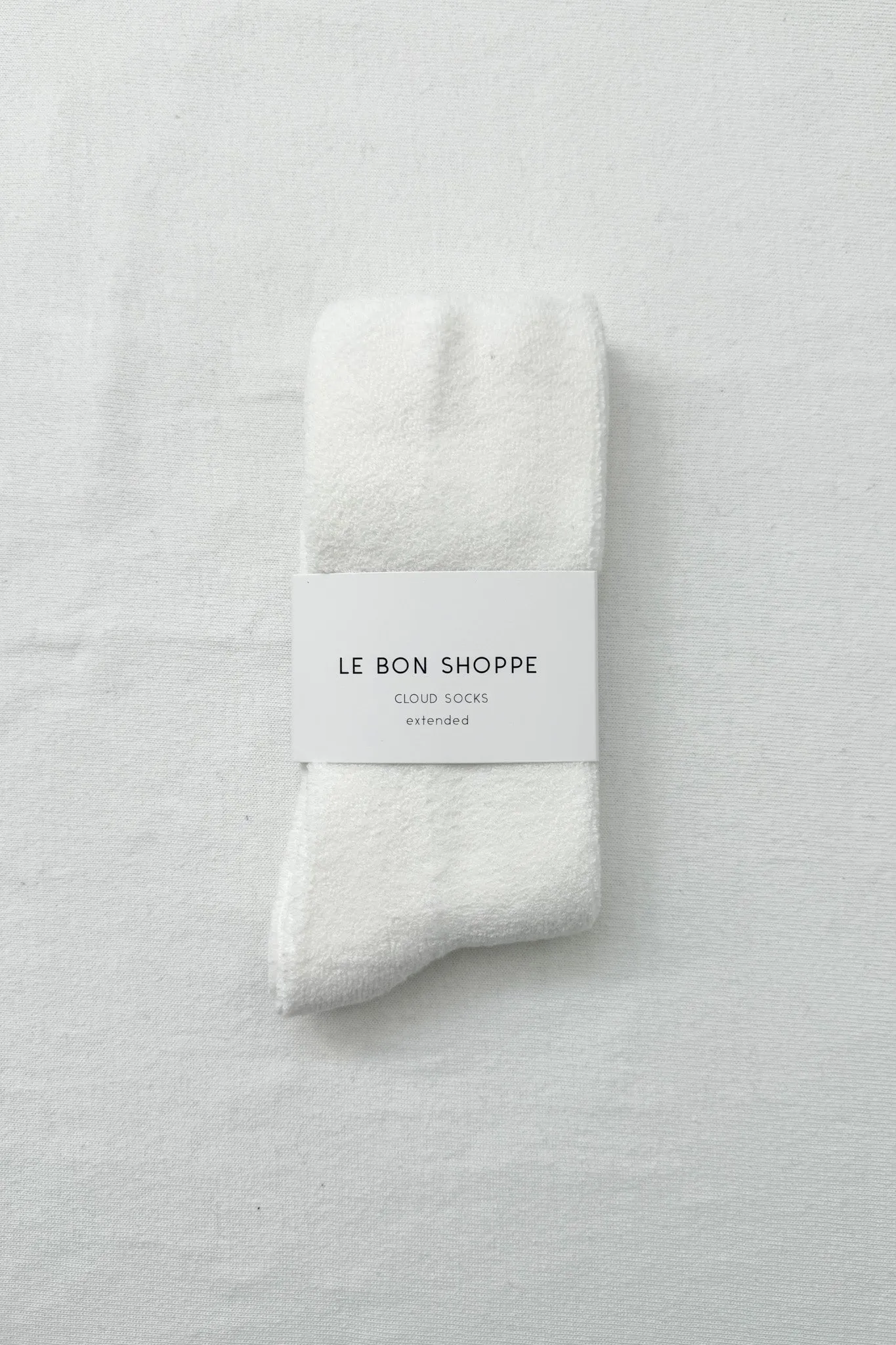 EXTENDED  Cloud Socks - Classic White