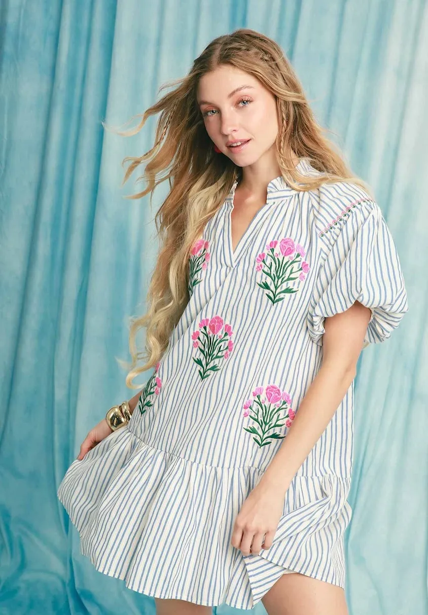 Favorite Cotton Dress - Light Blue