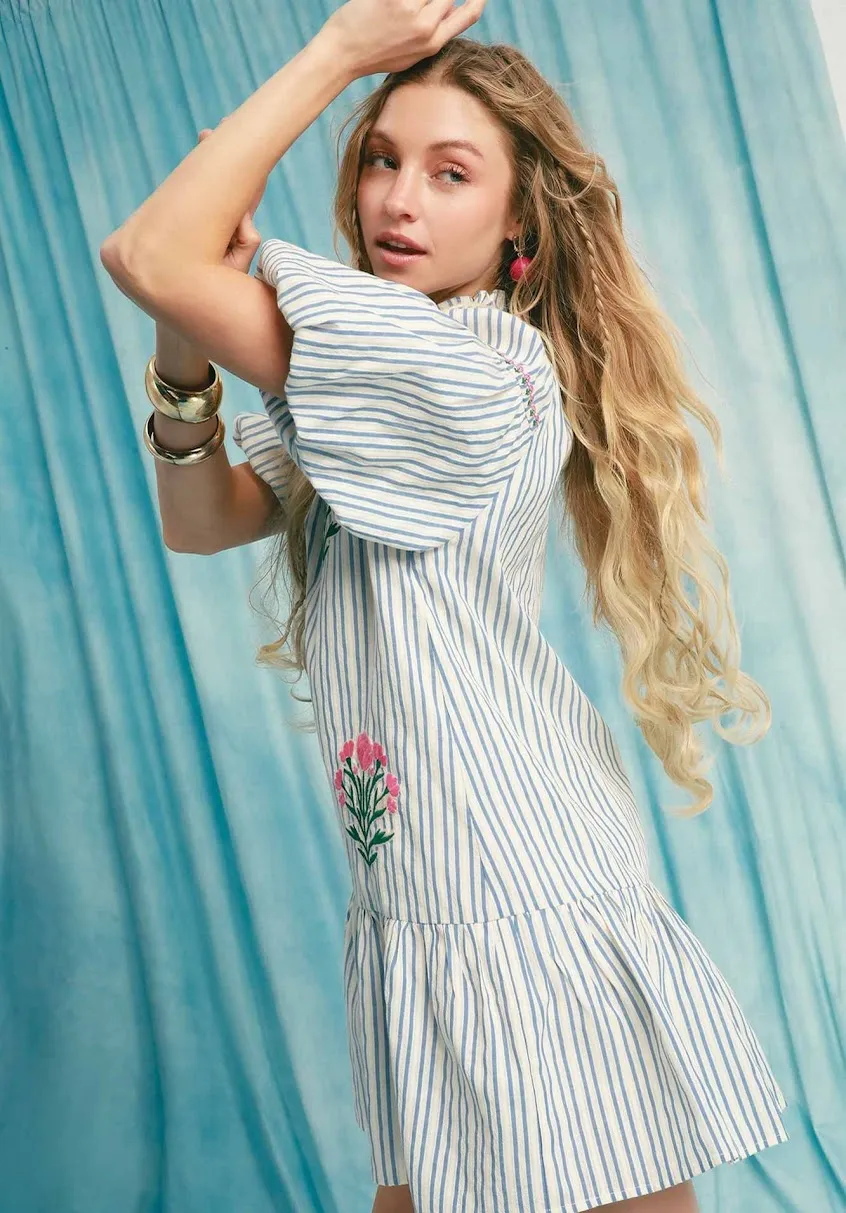 Favorite Cotton Dress - Light Blue