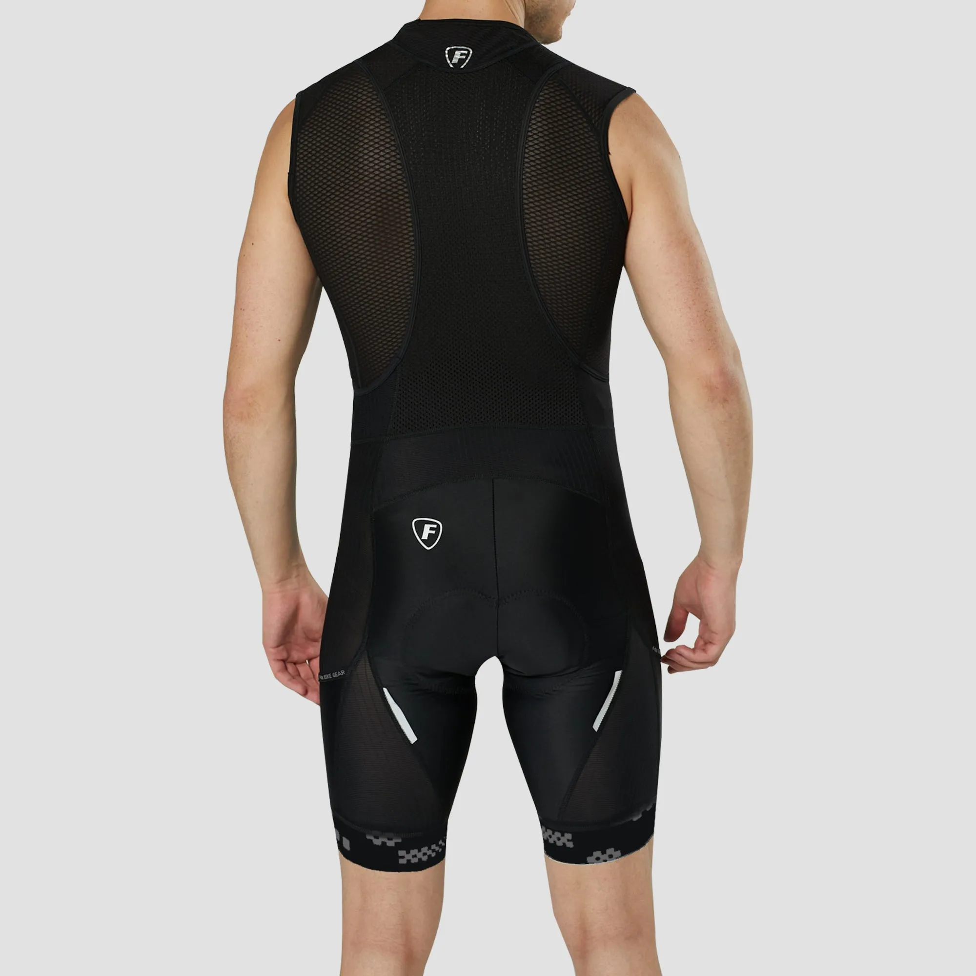 Fdx Men's & Boy's Set All Day Black Short Sleeve Jersey & Bib Shorts
