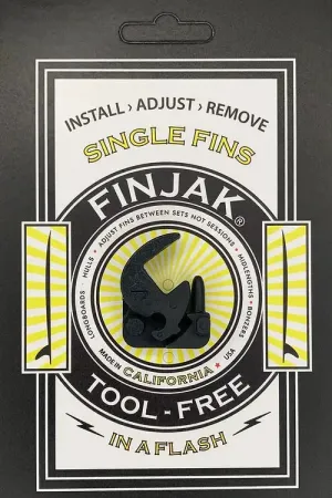 FINJAK TOOL FREE SINGLE FIN SYSTEM - BLACK SAND