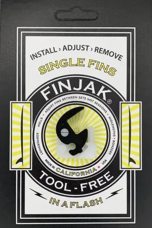FINJAK TOOL FREE SINGLE FIN SYSTEM - ORCA BLACK / WHITE