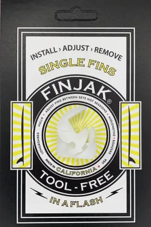 FINJAK TOOL FREE SINGLE FIN SYSTEM - WHITE SAND