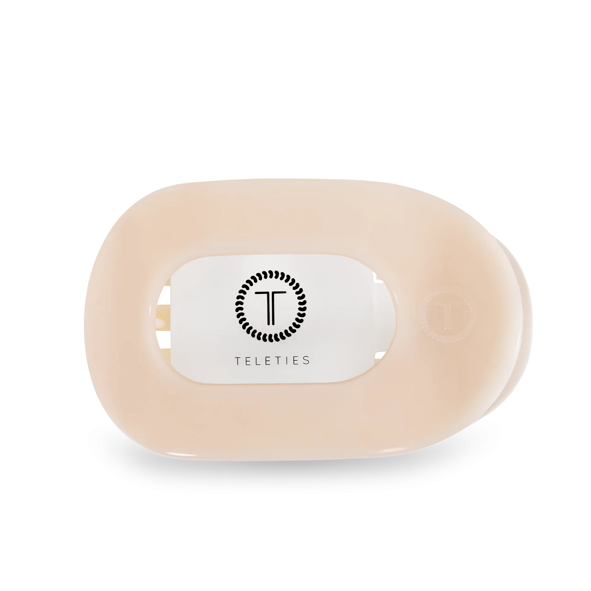 Flat Round Clip | Small | Almond Beige