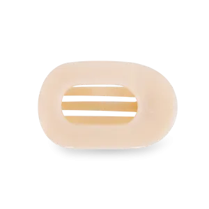 Flat Round Clip | Small | Almond Beige