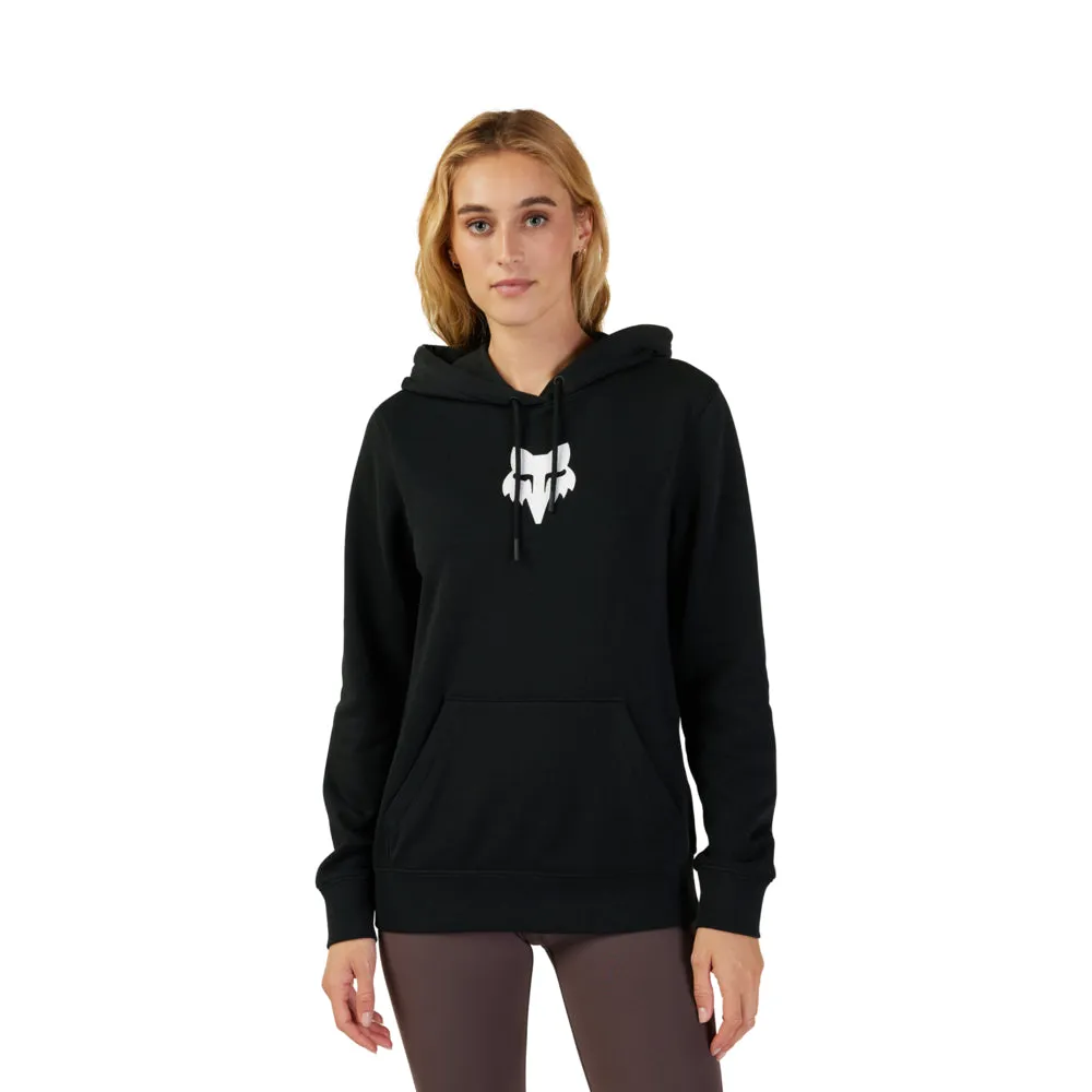 Fox Womens Fox Head Fleece Pullover Hoody - Black