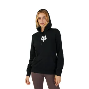 Fox Womens Fox Head Fleece Pullover Hoody - Black