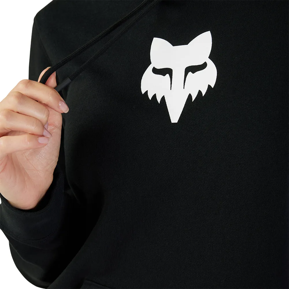 Fox Womens Fox Head Fleece Pullover Hoody - Black