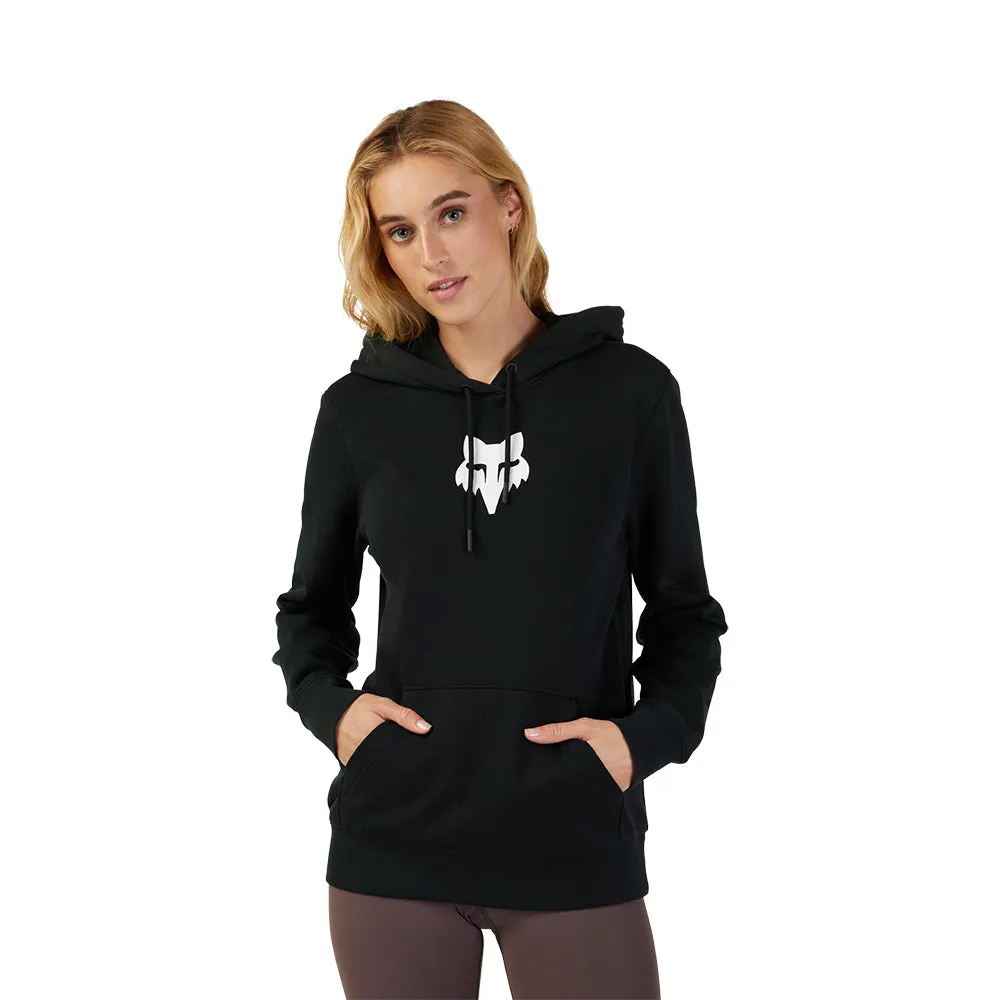 Fox Womens Fox Head Fleece Pullover Hoody - Black