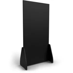 Freestanding Partition Panel / Black / 30"L x 62"H x 15"W by Collins