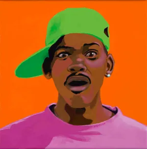 FRESHHH - Fresh Prince of Bel Air portrait art - Original Acrylic Painting & Wall Decor - Vakseen Art