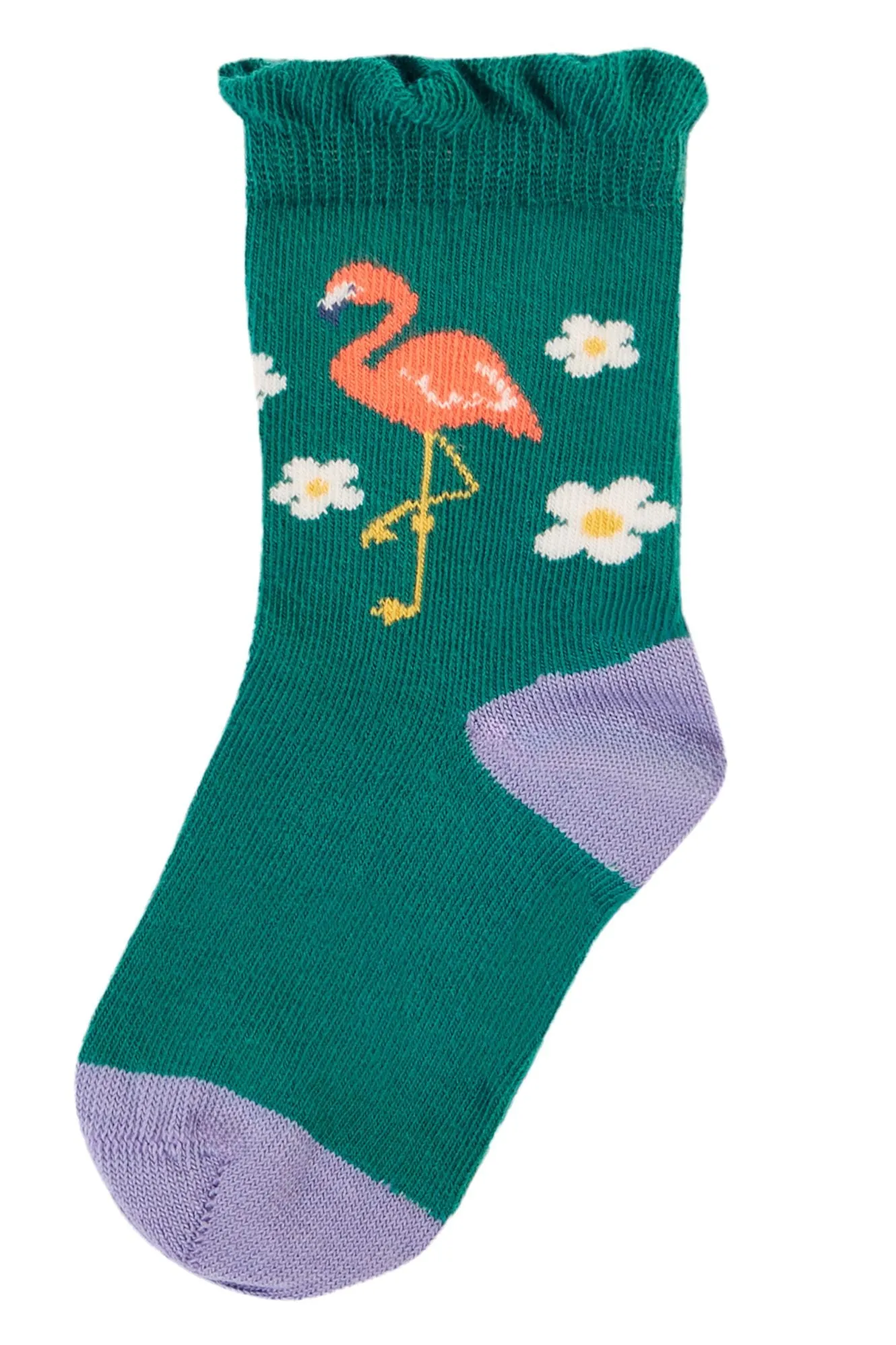 Frugi 3 Pack Infant Sock 500117A4rfpk Rainforest Friends