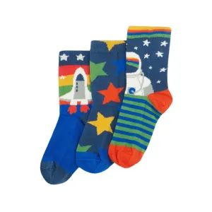 Frugi 3 Pack Socks Aw24 Space