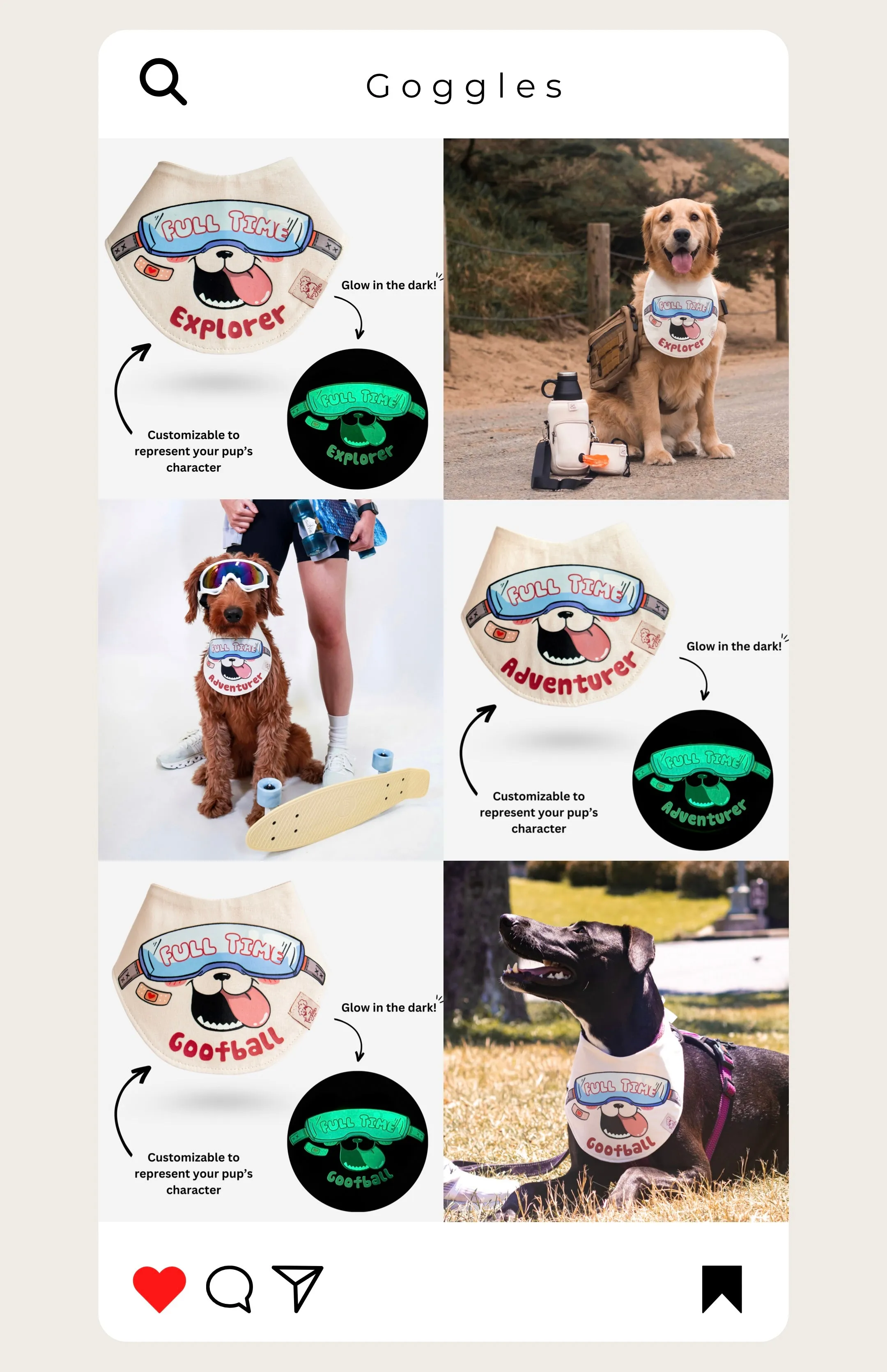 Full-Time Bandana: Goggles