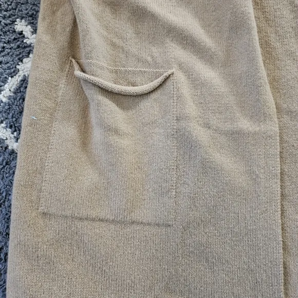 GENTLE HERD 100% Wool Long Cardigan With Pockets