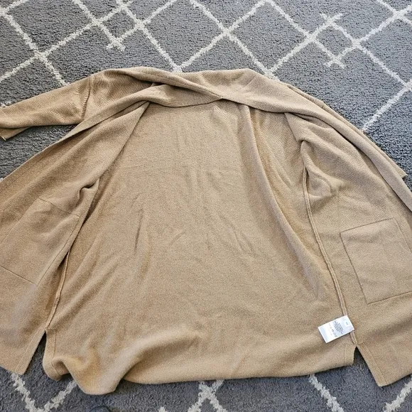 GENTLE HERD 100% Wool Long Cardigan With Pockets