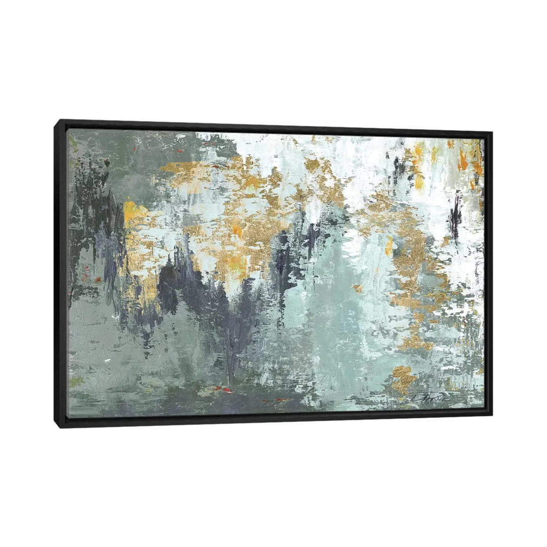 Gold Magic by Patricia Pinto - Painting Print East Urban Home Mat Color: No Mat Size: 40" H x 60" W x 1.5" D Format: Black Framed Canvas