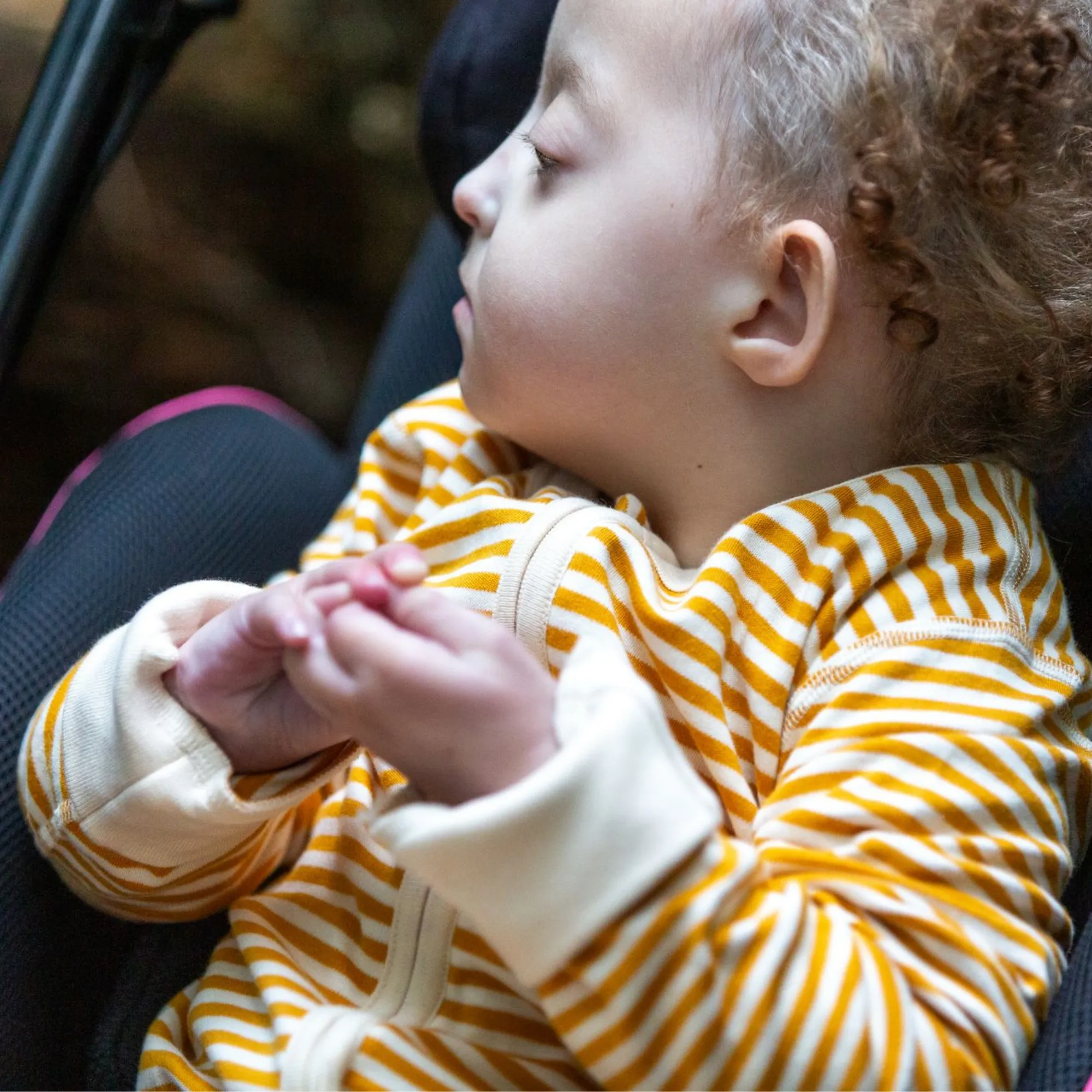 Gold Striped Adaptive 2 Way Onesie