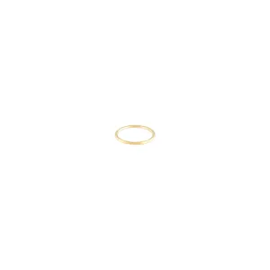 Gold Thin Clicker Hoop Earring