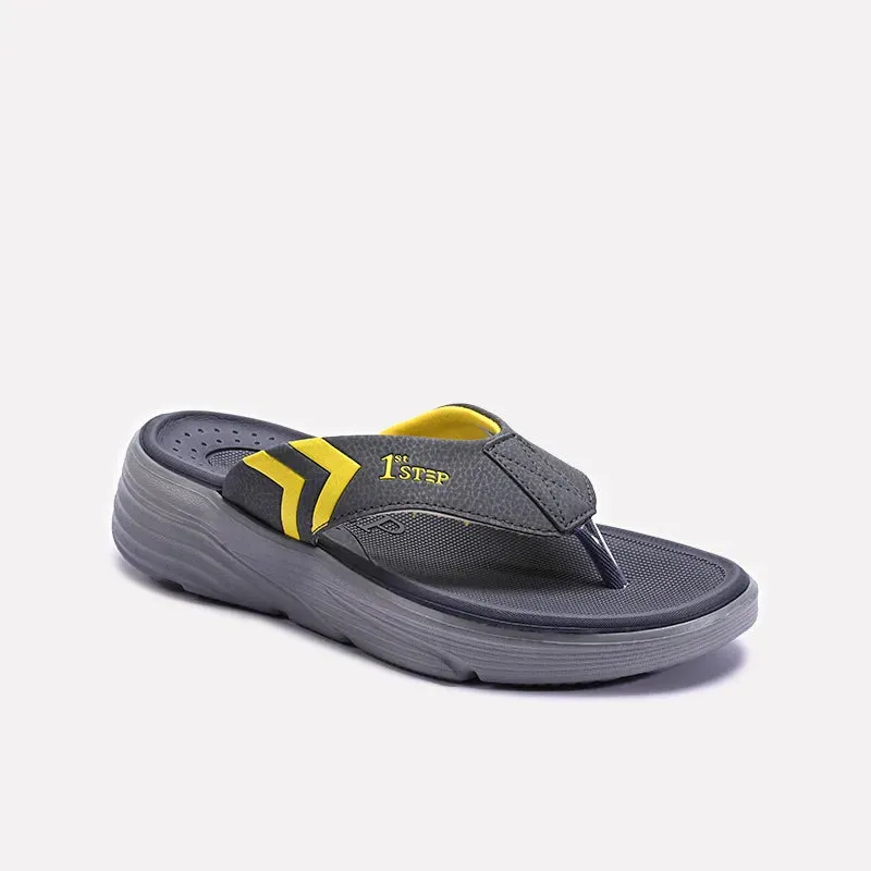 Gray Comfy Sports Flip Flops 0151096