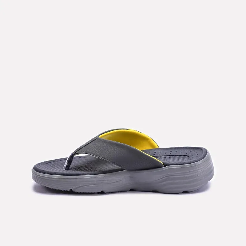 Gray Comfy Sports Flip Flops 0151096