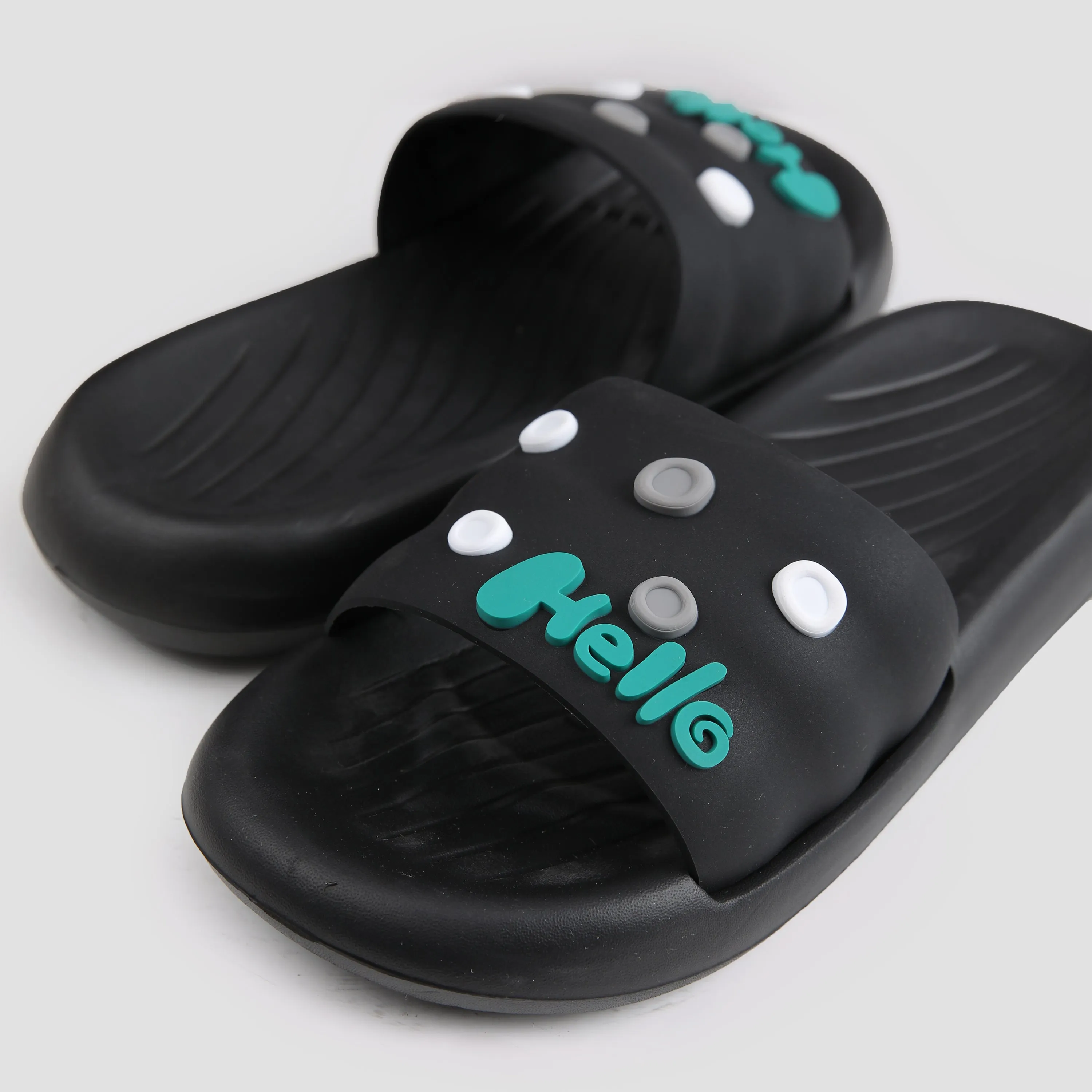 HELLO PRINTED COMFY SLIDER