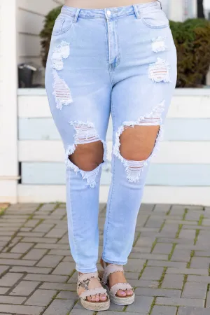 I'll Give My Review Jeans, Light Wash