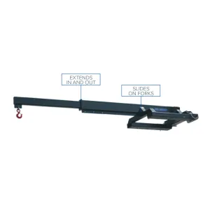 Industrial Jib | 10,000 Cap. | Rigid Length | Blue Diamond Attachments