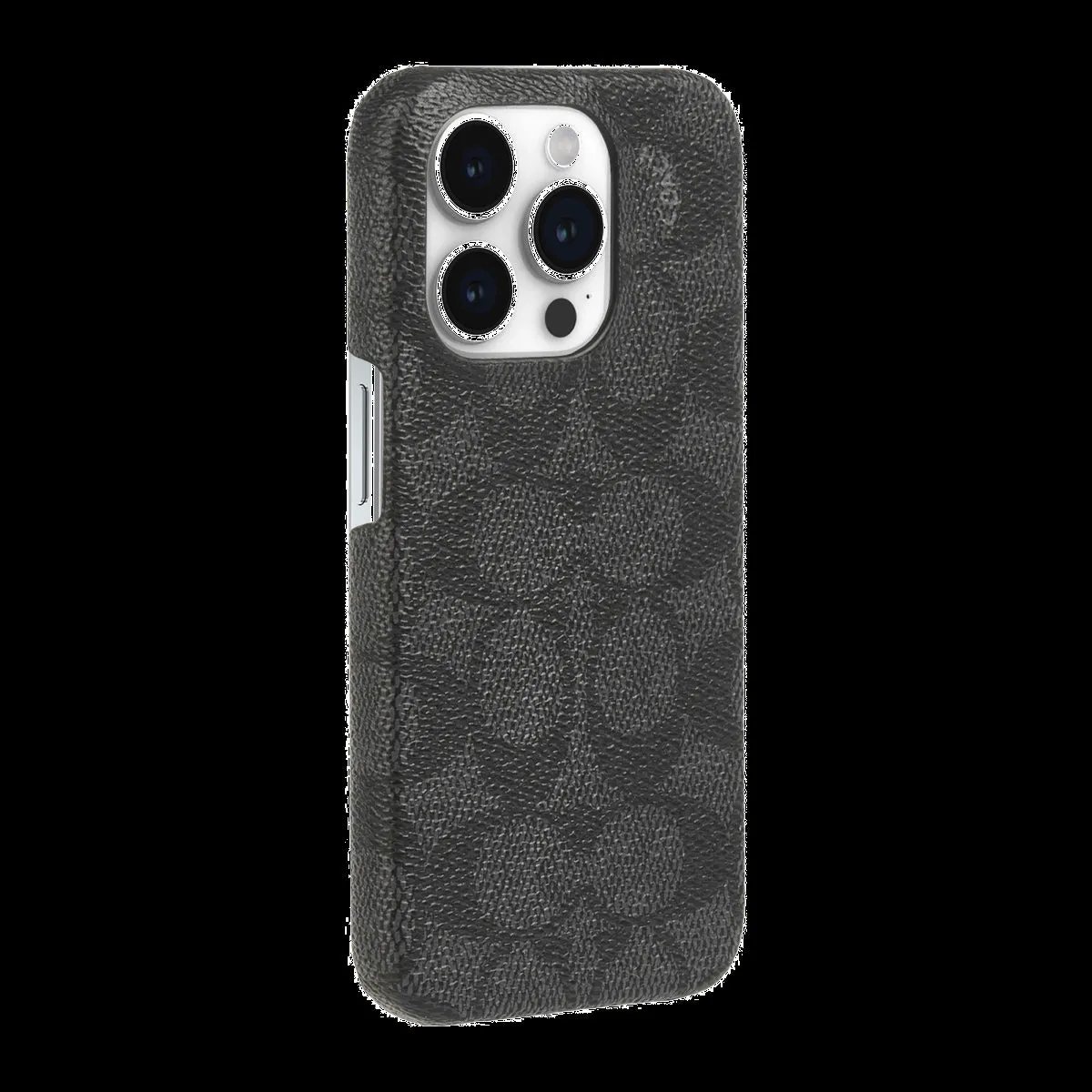 iPhone 15 Pro Coach Slim Wrap Signature C Case - Charcoal