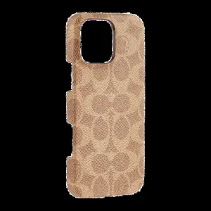 iPhone 16 Pro Max Coach Slim Wrap Signature C Case - Tan