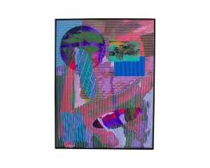 James Massena March Signed Acrylic on Canvas Abstract Painting