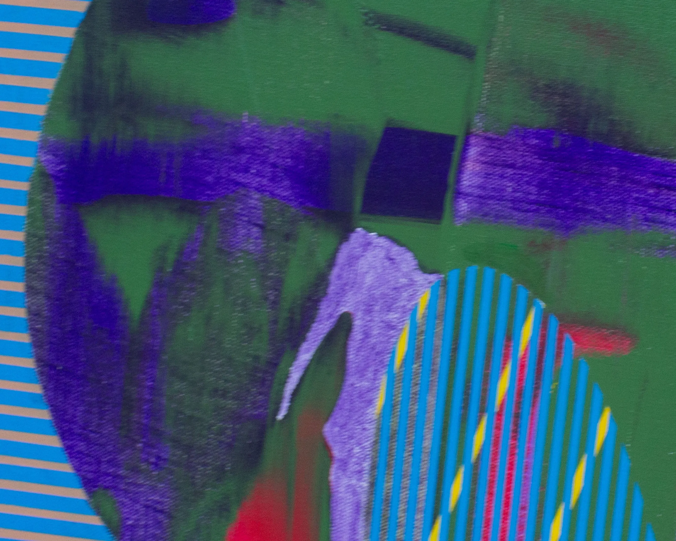 James Massena March Signed Acrylic on Canvas Abstract Painting
