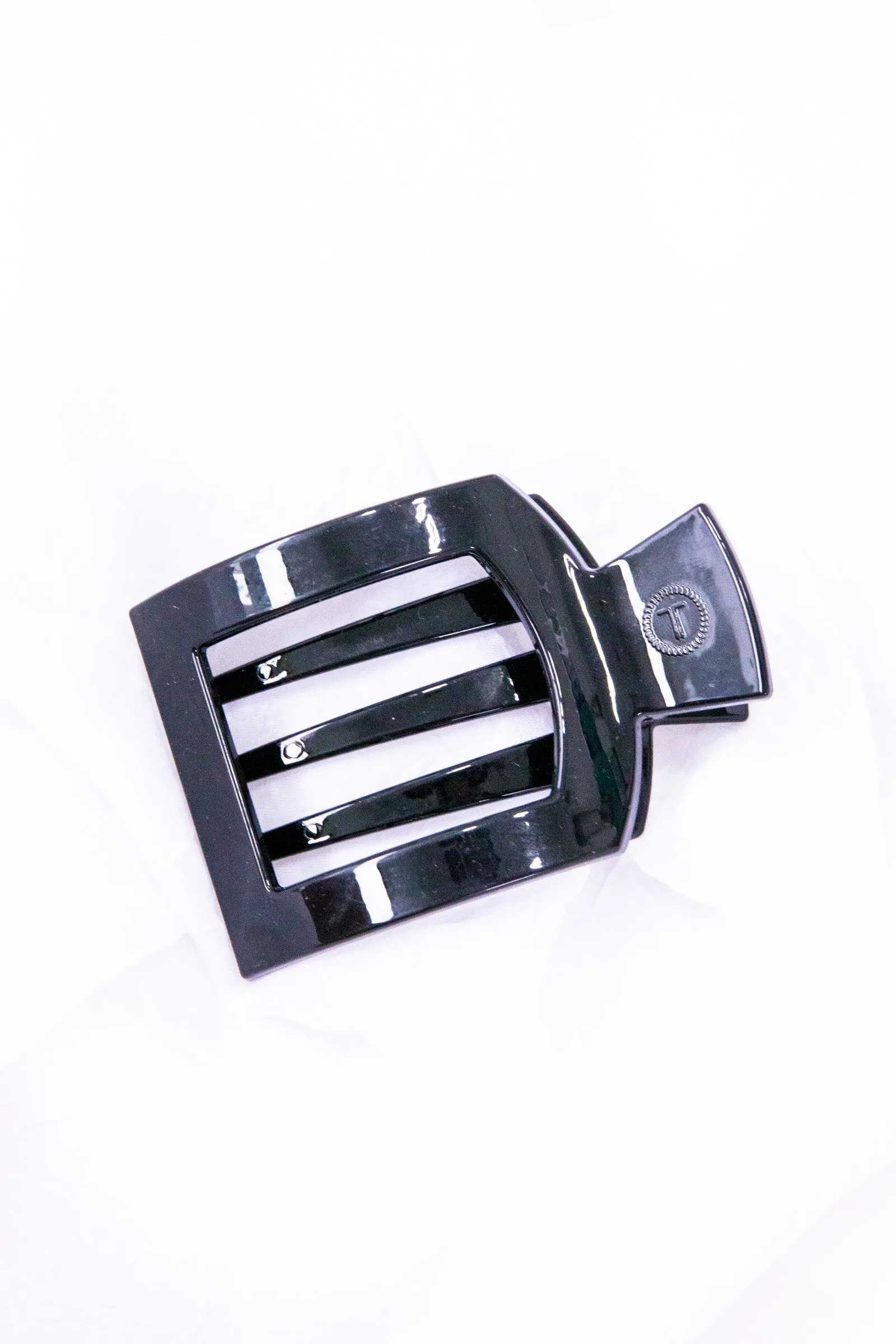 Jet Black Flat Square Clip
