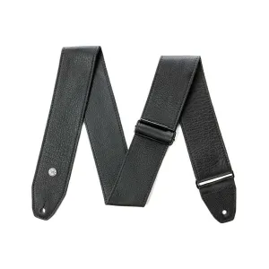 Jim Dunlop BMF15BK 2.5 Inch Tri-Glide Black Leather Guitar Strap